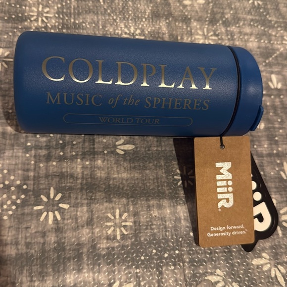 Coldplay Music of the Spheres Blue Miir Travel Mug NEW - Limited Edition - Picture 2 of 3